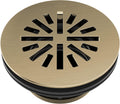 Delta 4 in Brushed Gold Round Shower Floor Drain - Finish Match