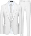 Mens Slim Fit Suit One Button 3-Piece for Men - Affordable Modern