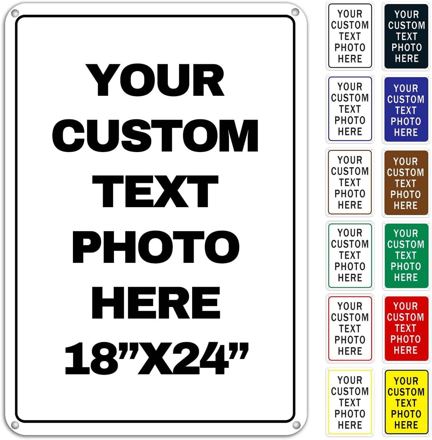 Custom Metal Signs Outdoor for Business Home Workplace Use