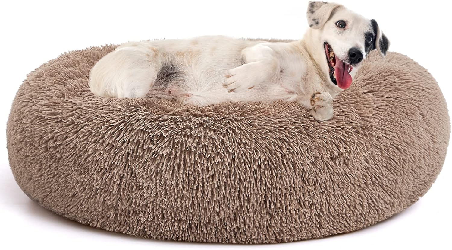 MIXJOY Ultra Soft Donut Cuddler Round Dog & Cat Bed for Comfort