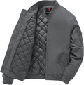 Windproof Bomber Jacket Men - Warm Quilted Windbreaker