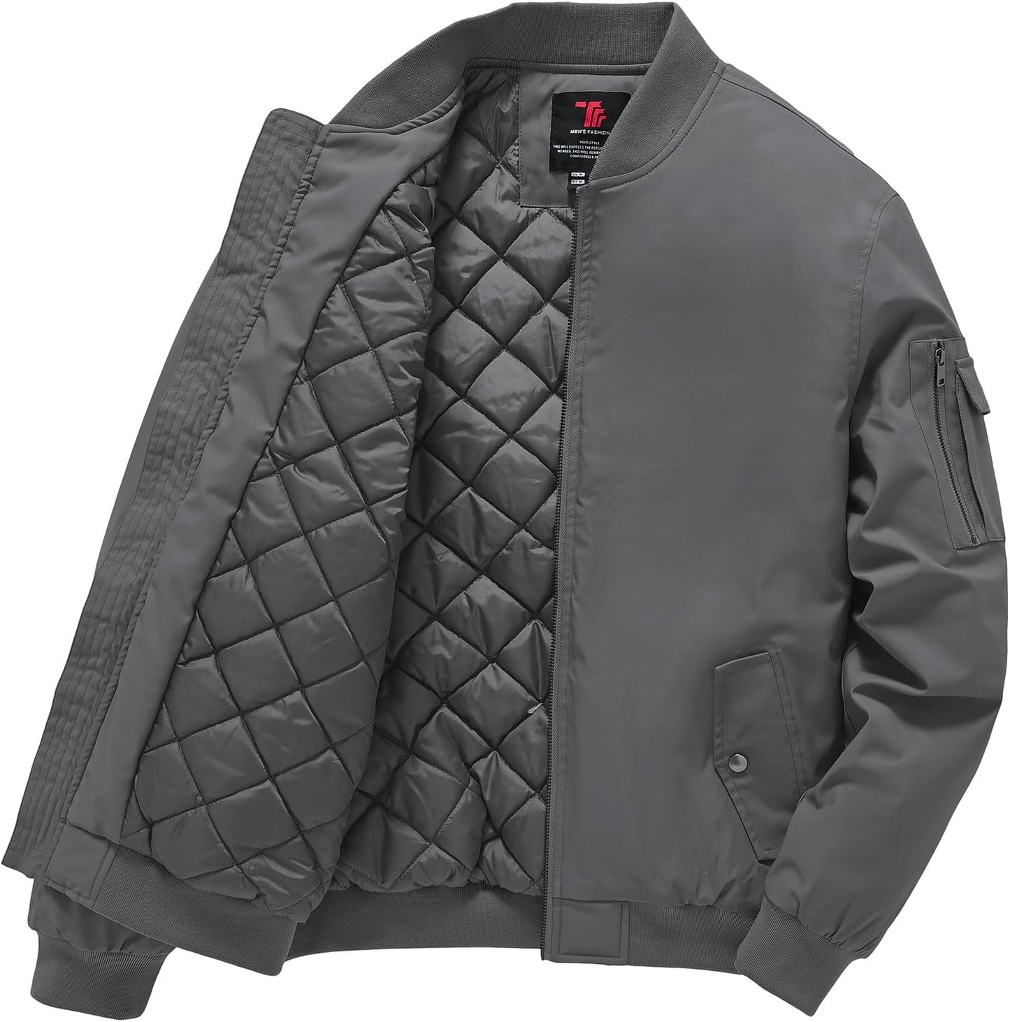 Gopune Men's Windproof Bomber Jacket for Stylish Winter Wear