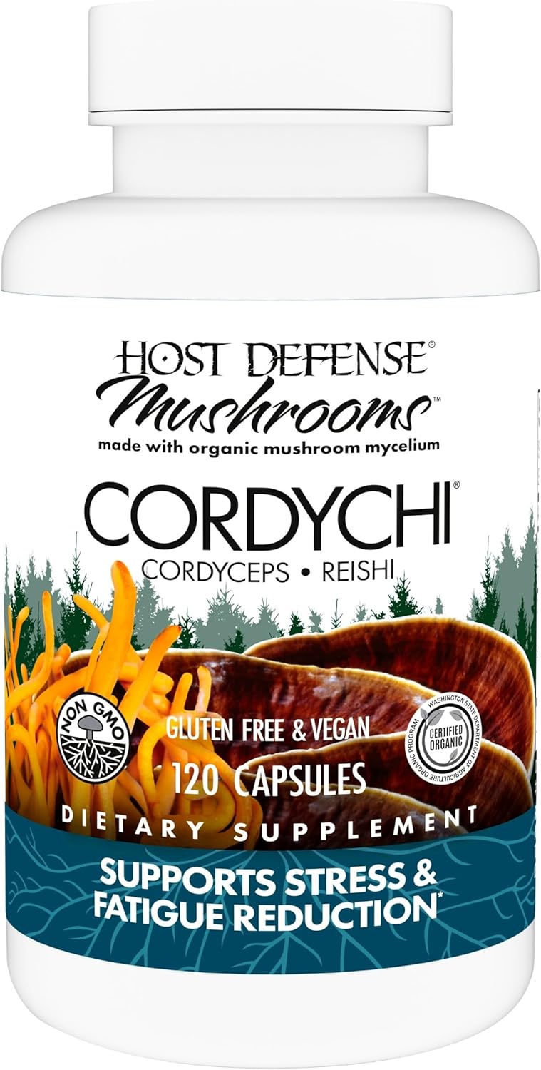 Host Defense CordyChi Capsules for Energy & Immune Support