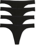 Women's Cotton Thong Underwear Multi Pack - Soft Stretch Cotton