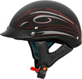 VCAN Cruiser Solid Half Face Motorcycle Helmet - Comfortable, DOT Top