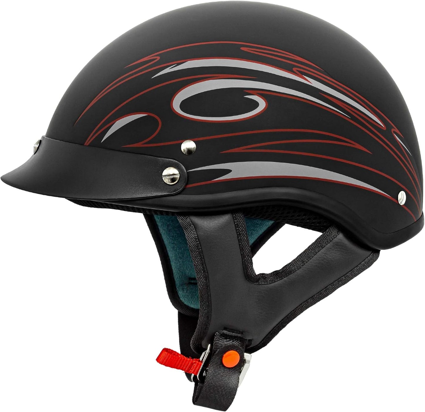 VCAN Cruiser Solid Half Face Motorcycle Helmet for Safety and Comfort