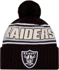 NFL Sideline Sherpa Striped Pom Beanie - Warm Game Day Hat