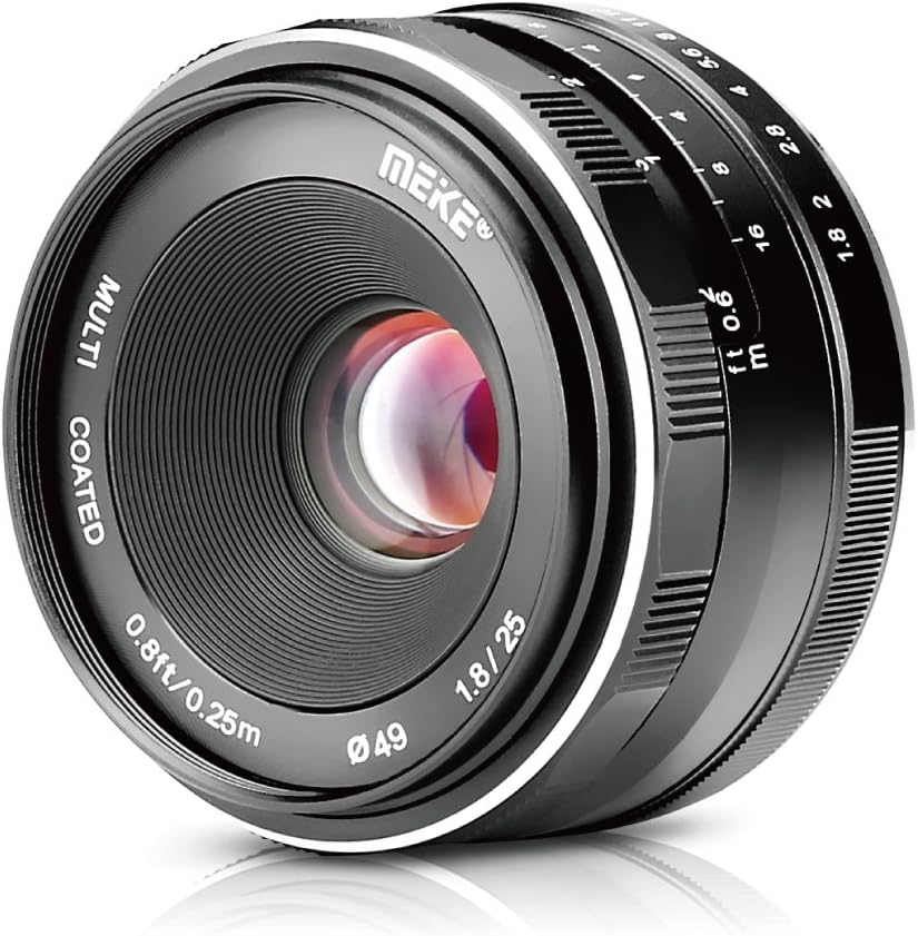 Meike 25mm F1.8 Wide Angle Lens for Sony E Mount Cameras