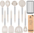 Silicone Cooking Utensil Set 8Pcs Non-stick Kitchen Tools - Heat
