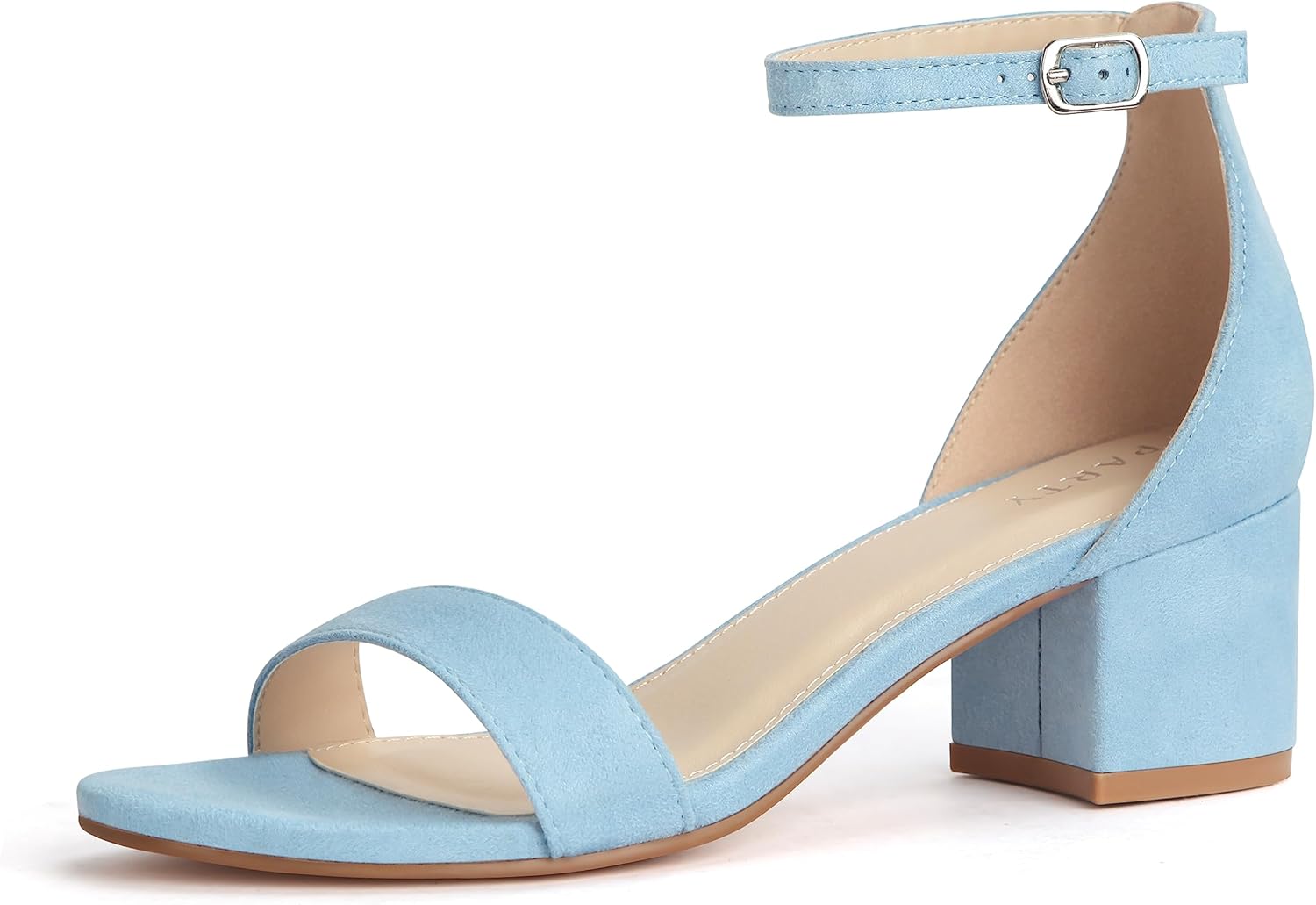 Stylish PARTY Women's Open Toe Ankle Strap Chunky Heels Sandals