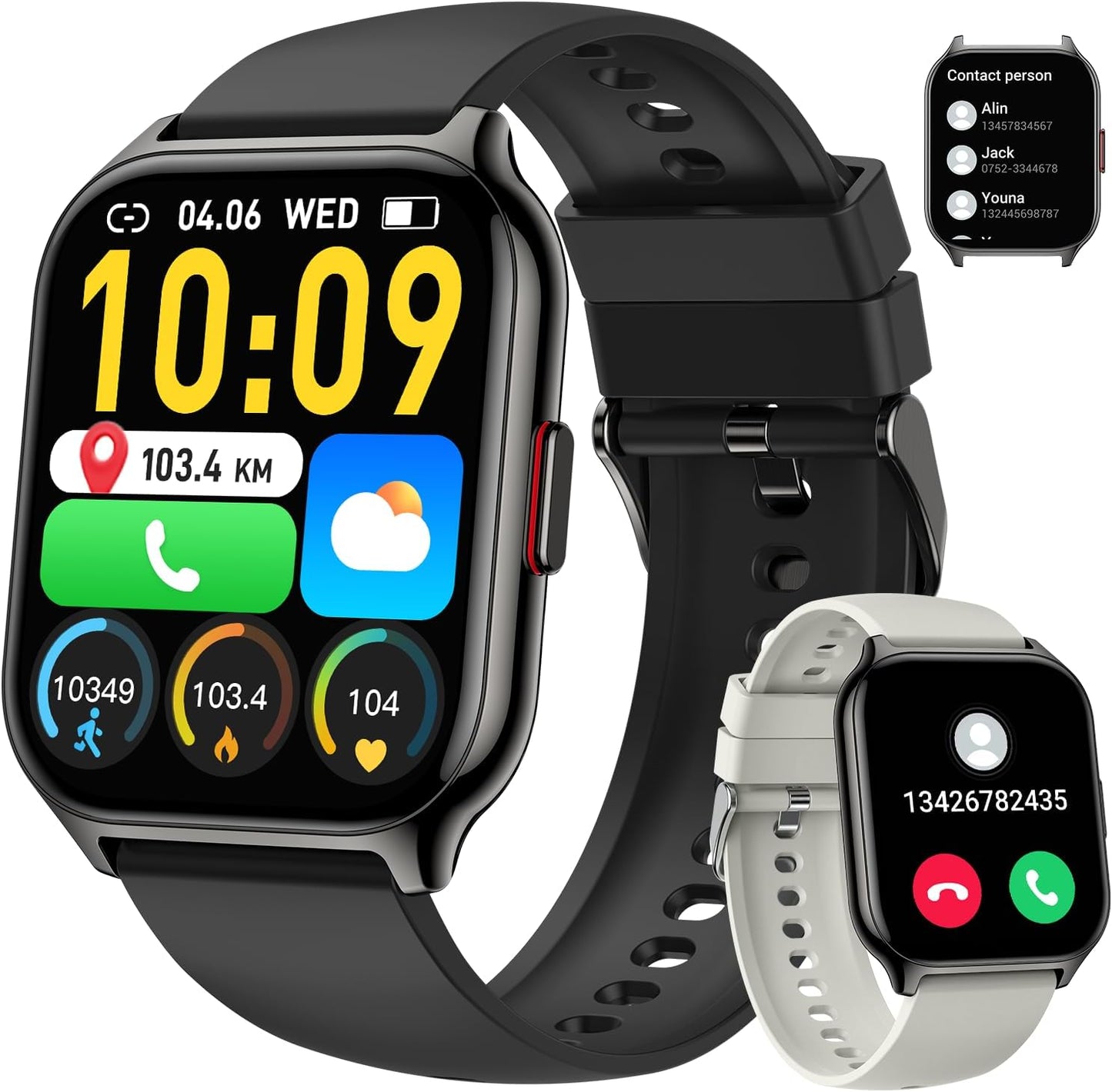 Kimeag Smartwatch - Answer Calls Anywhere!