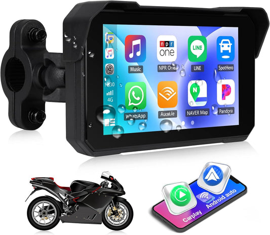CAMECHO Motorcycle Carplay Screen: Wireless Touchscreen Upgrade