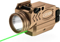 1000 Lumens Pistol Light Green Laser Combo - Tactical Rail Mount