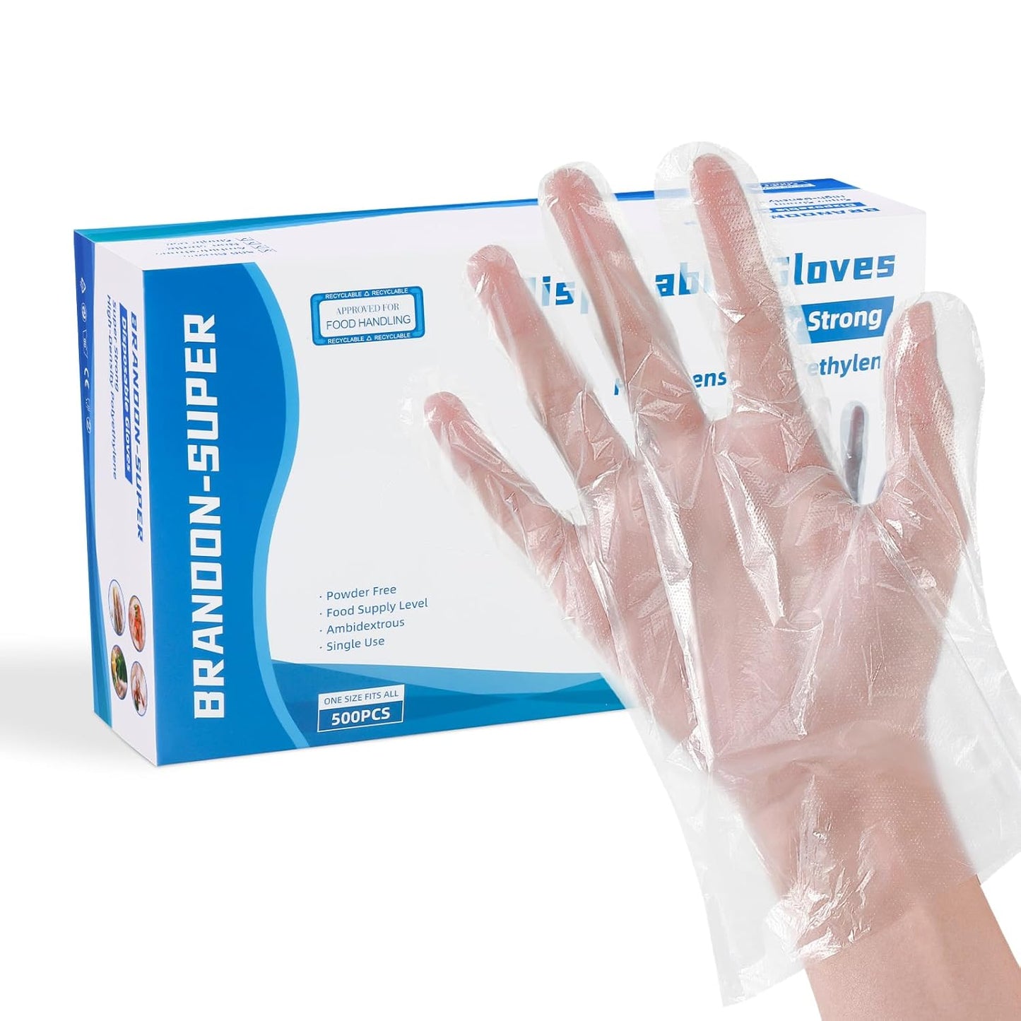500 Food Safe Gloves: Brandon-super Poly for Ultimate Food Prep