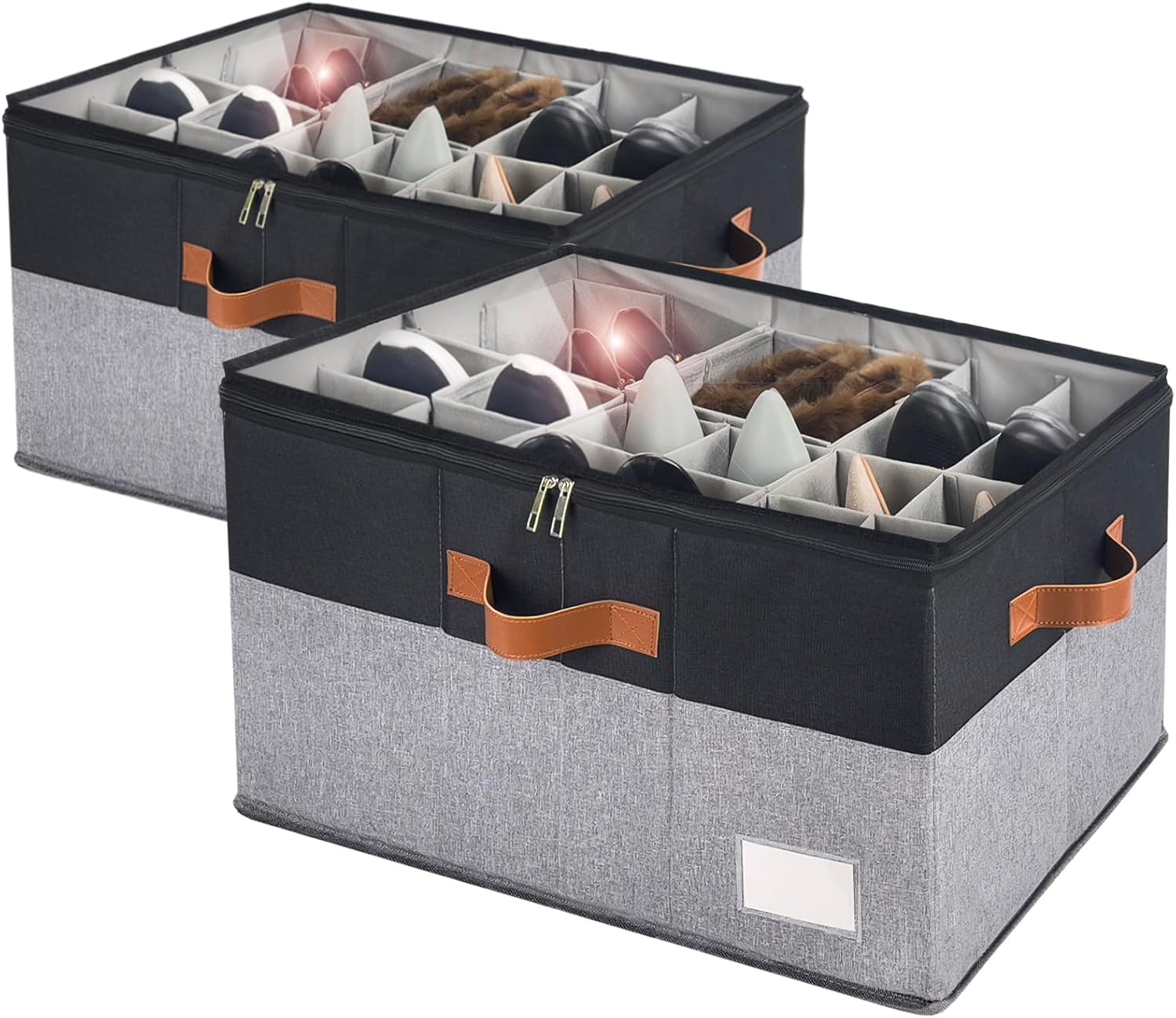 RONCHIL Shoe Organizer for Closet - Space Saving Storage