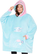 Hello Kitty Blanket Hoodie for Women Teens - Sherpa Lined Cozy