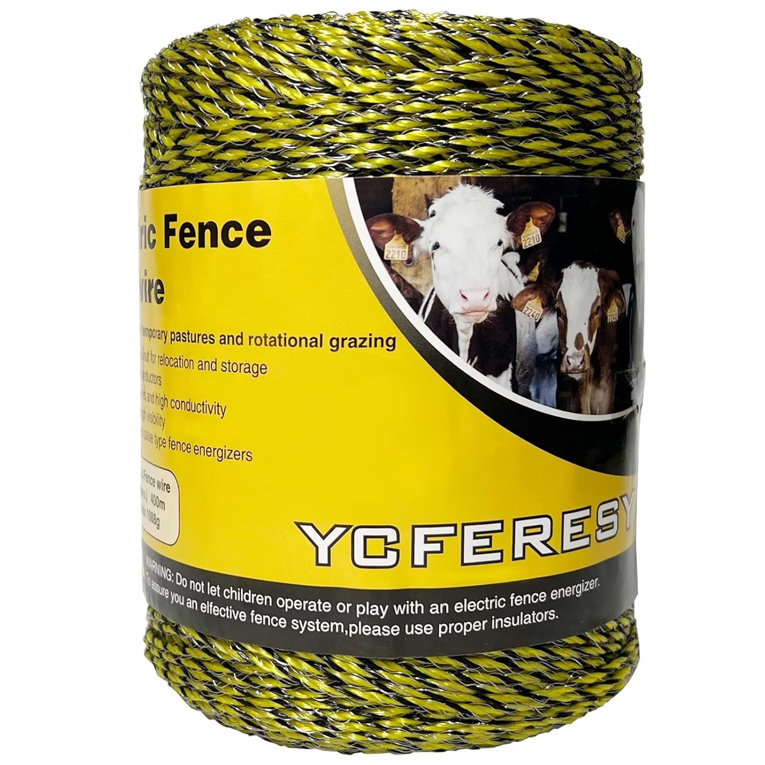 Electric Fence Polywire 1312 Feet for Reliable Conductivity