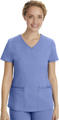 Healing Hands Women's Scrub Top V-Neck Juliet - Slim Fit Comfort darts