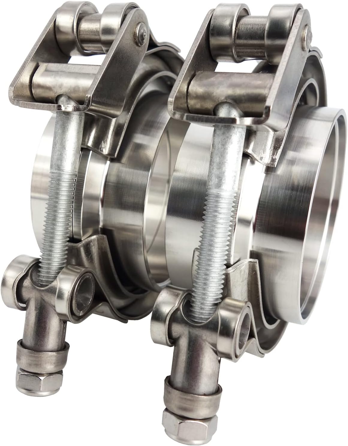 2 X 2.5 in Quick Release V-Band Clamp with Flanges for Turbo