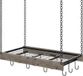 Hanging Pot Rack Ceiling Mounted Pot Hanger - Space Saving Cookware