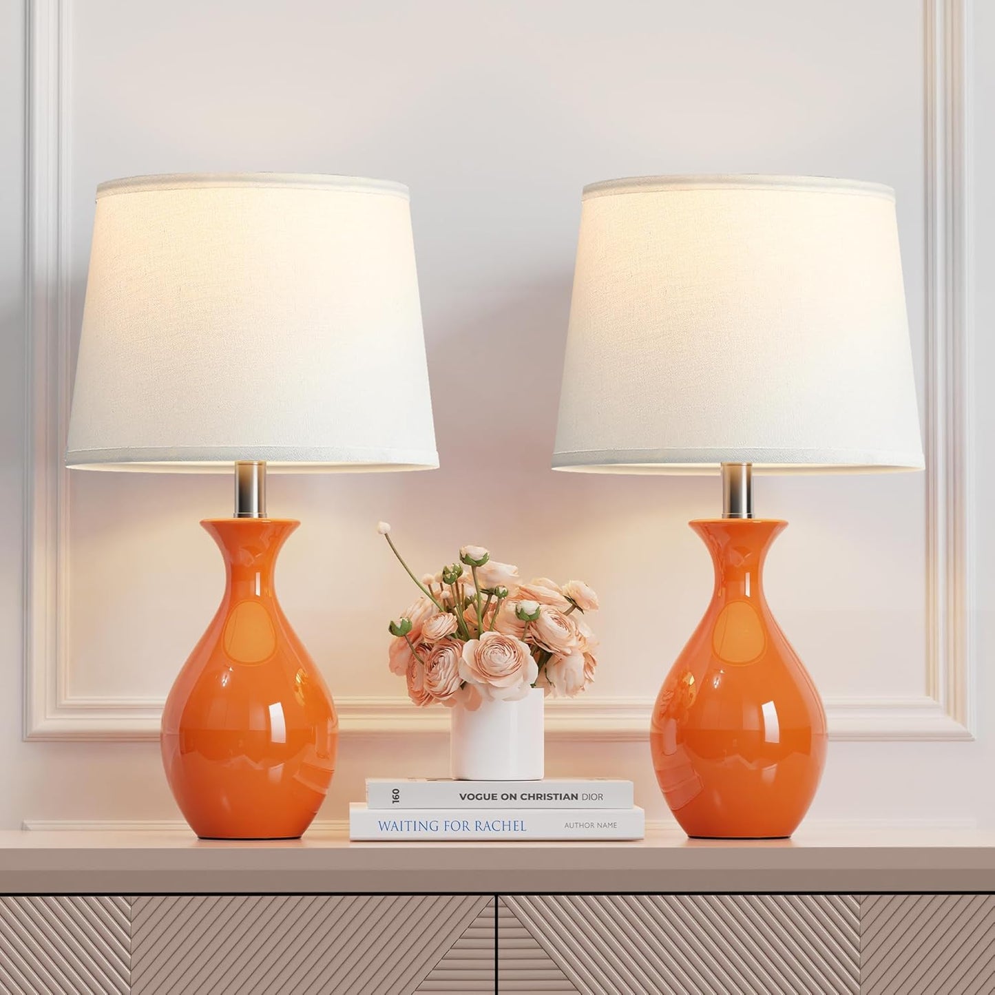 PARTPHONER Table Lamp Set of 2 for Modern Bedrooms