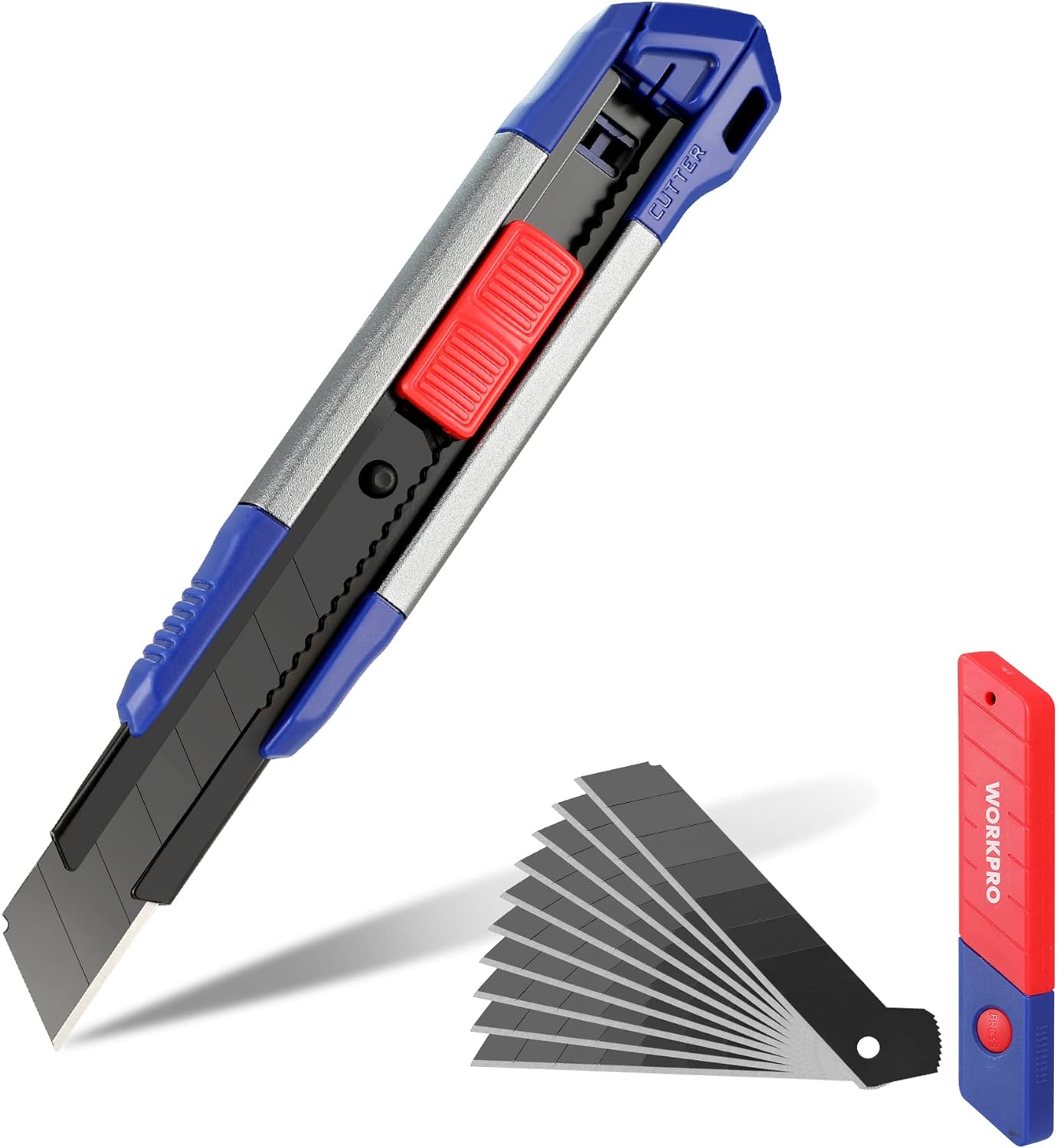 WORKPRO Heavy Duty Utility Knife with SK5 Blades