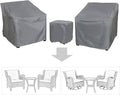 Patio Furniture Covers for 3 Piece Bistro Set - Waterproof Protection