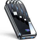 Portable Charger 50000mAh Power Bank Built-in Cables - Fast 22.5W
