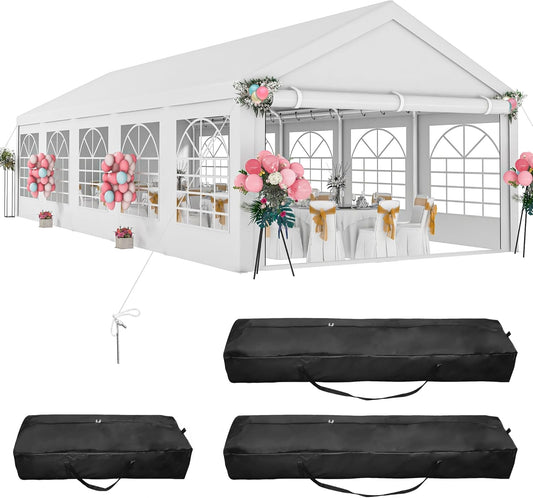 DWVO 16x32 ft Outdoor Heavy Duty Party Tent for Events