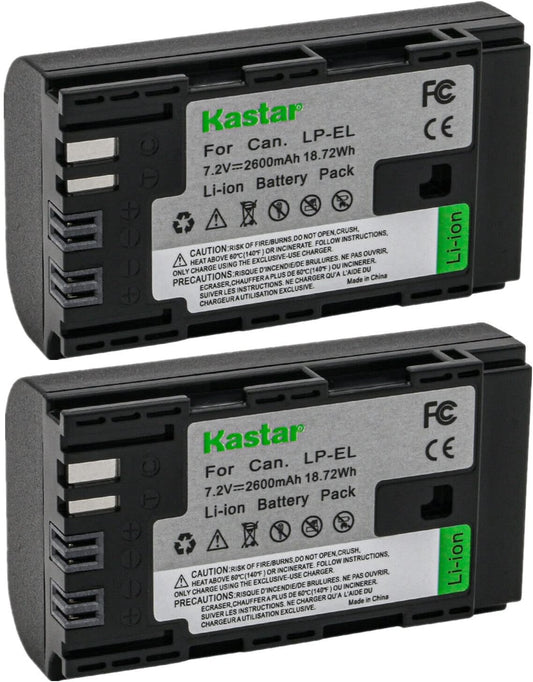 Kastar LPEL Fully Decoded Battery Replacement for Canon LP-EL