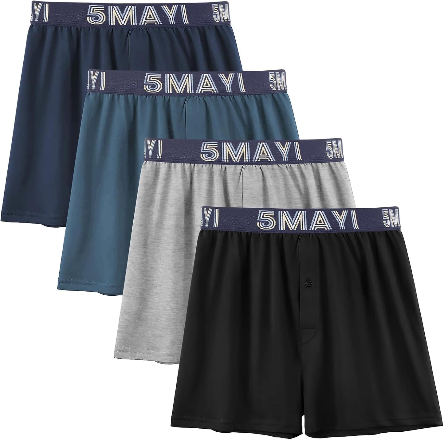 5Mayi Mens Boxers for Men Cotton Underwear Comfortable Fit