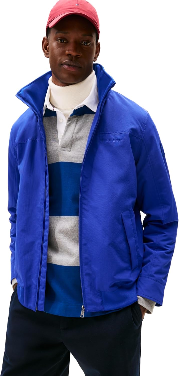 Tommy Hilfiger Men's Seated Fit Regatta Jacket for All Weather
