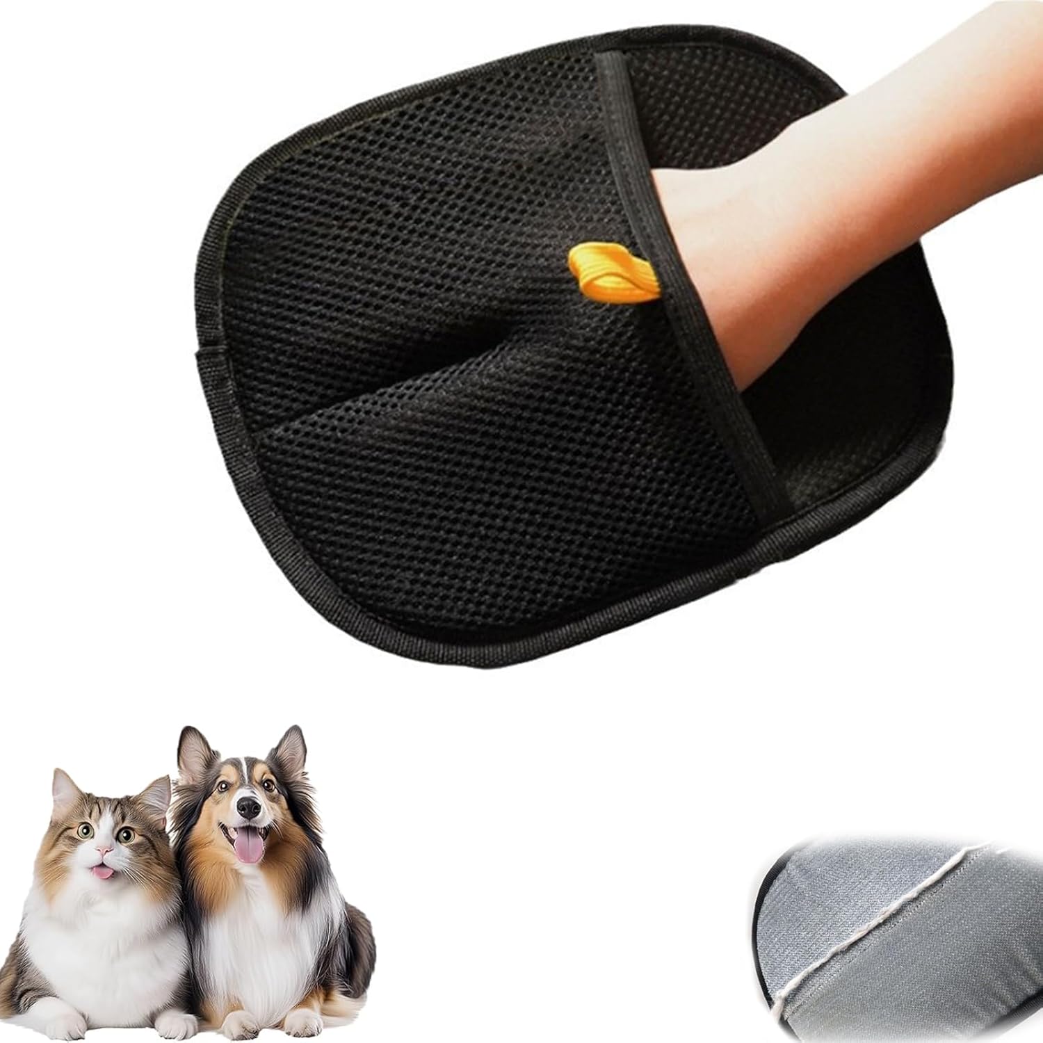 Pet Grooming Gloves: Double-Sided Bliss!