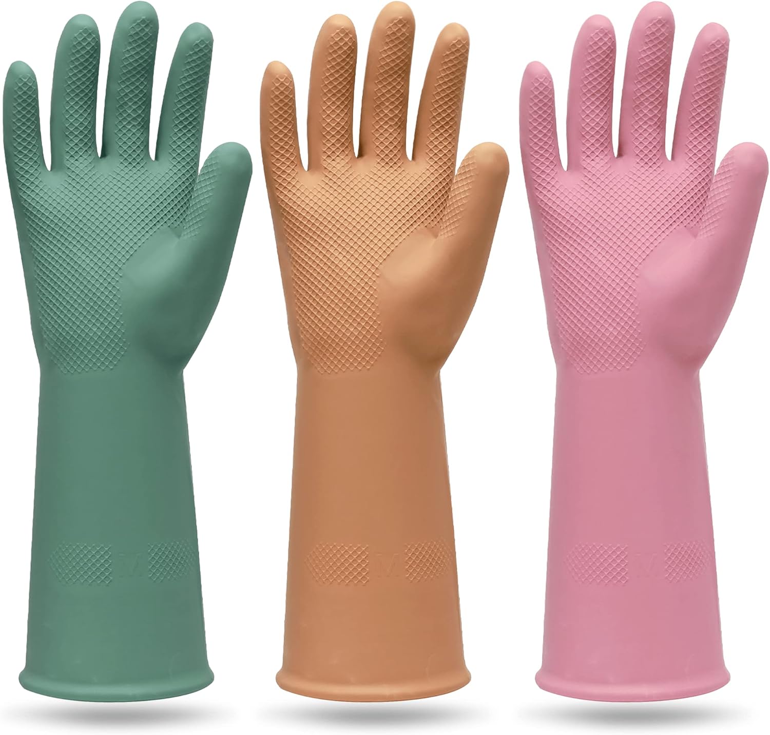 Non-Slip Reusable Dishwashing Gloves Set