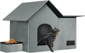 Large Weatherproof Cat House for Outdoor Cats and Indoor Use