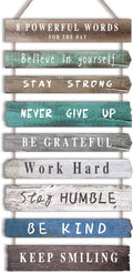 Inspirational Wall Art Decor for Office 12x24 - Rustic Motivational