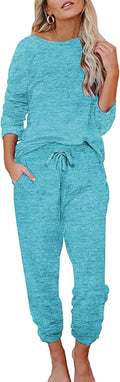 Ekouaer Womens Pajamas Set Long Sleeve Loungewear - Soft