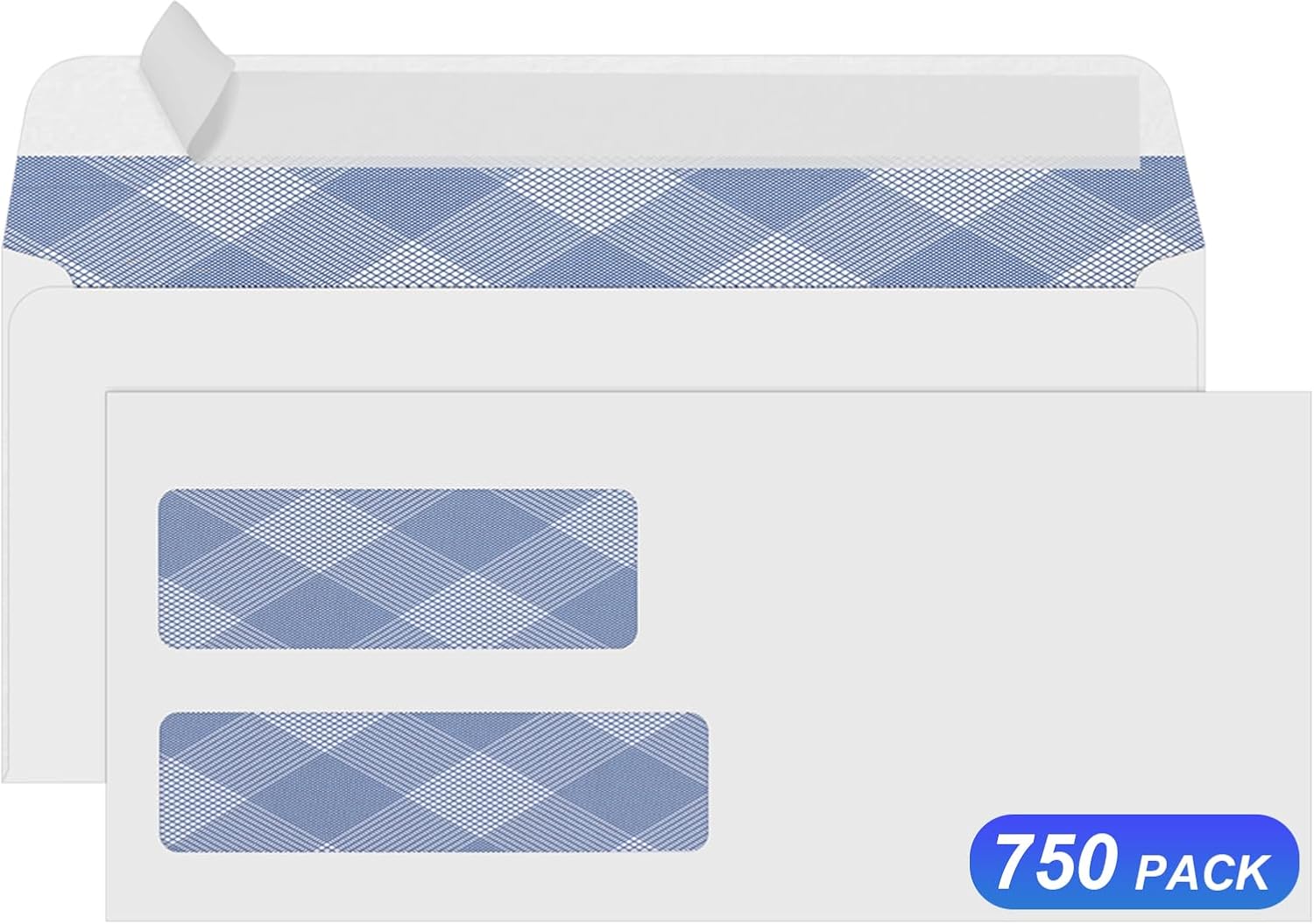 750#9 Double Window Security Envelopes for Business Needs