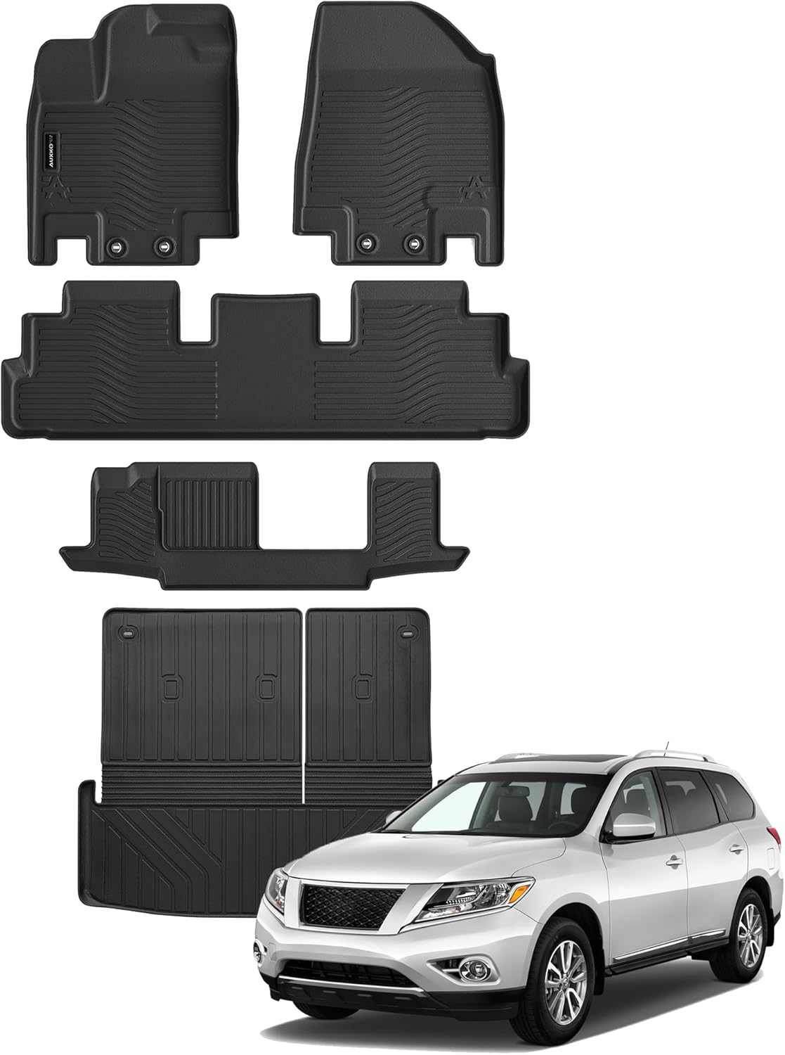 Auxko All Weather Floor Mats for Nissan Pathfinder 2025 2024 2023