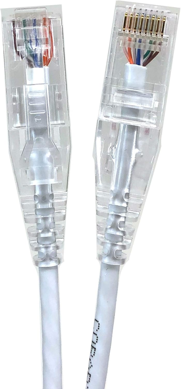 Ultra Slim 50 Feet CAT6 UTP RJ45 Patch Cables for High Density