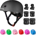 KAMUGO Kids Adjustable Helmet with 7-Piece Protective Gear - Safe