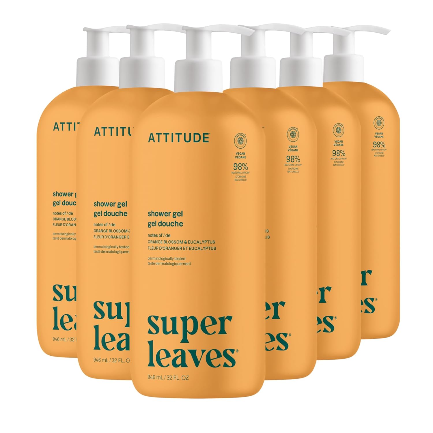 EWG Verified Body Wash with Orange Leaves for Gentle Cleansing