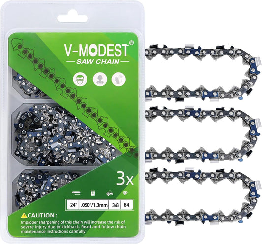 3 Pack 24 inch Pro Chainsaw Chain for Husqvarna and Stihl