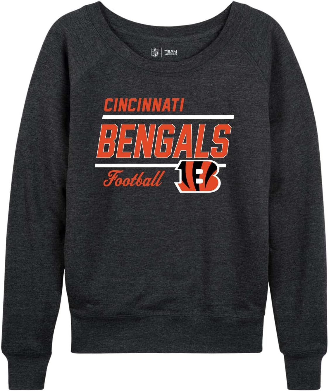 Cincinnati Bengals Womens Crew Neck Lightweight Sweatshirt