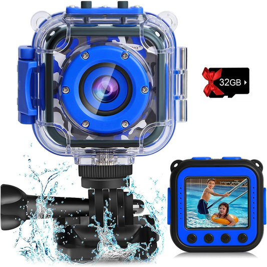 PROGRACE Kids Waterproof Camera - Capture Underwater Fun!