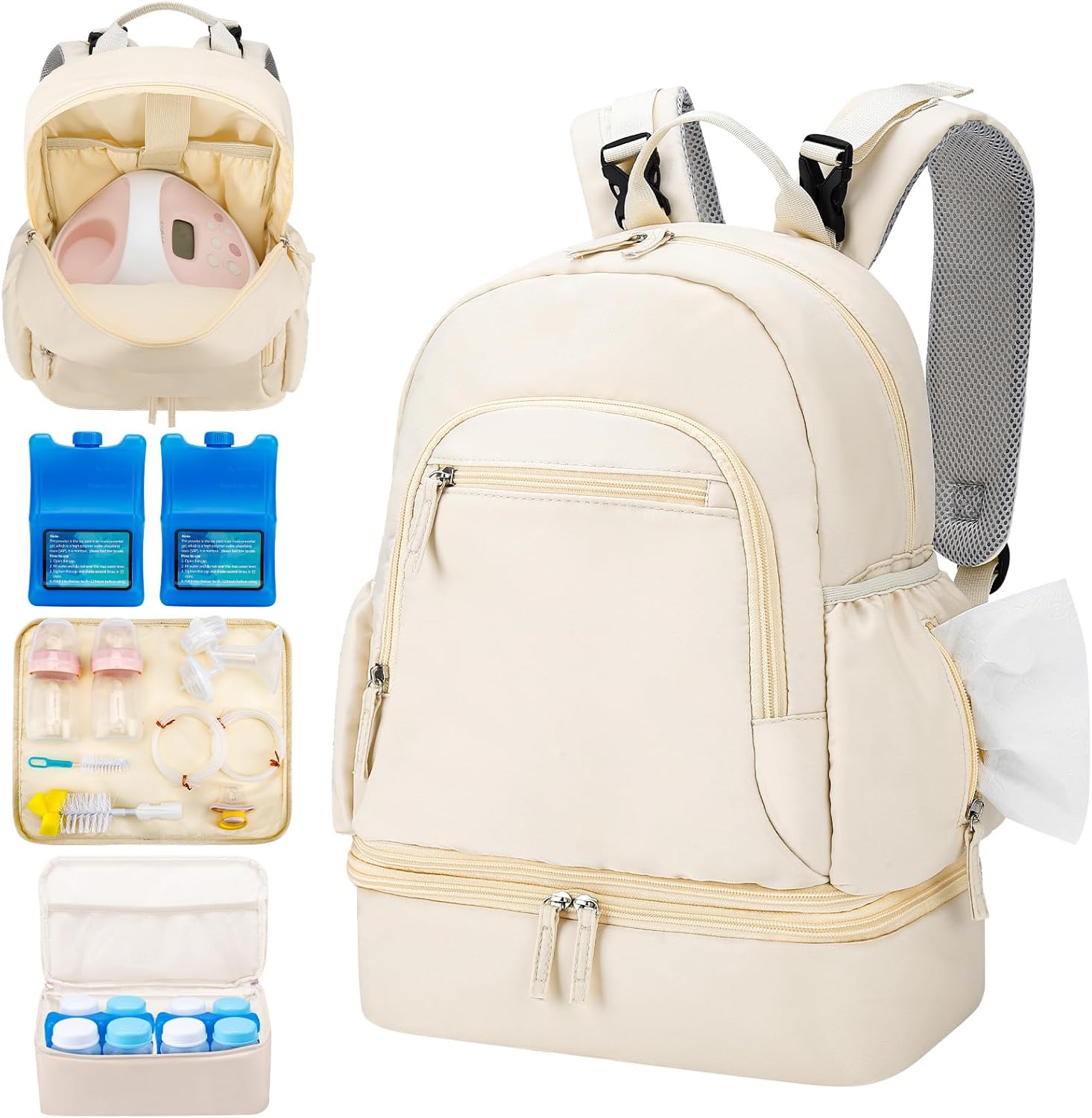 Breast Pump Backpack for Spectra S1/S2 with Cooler Compartment