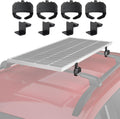 Solar Panel Crab Mounting Kit for Cars with Cross Bars - No Drill Fit