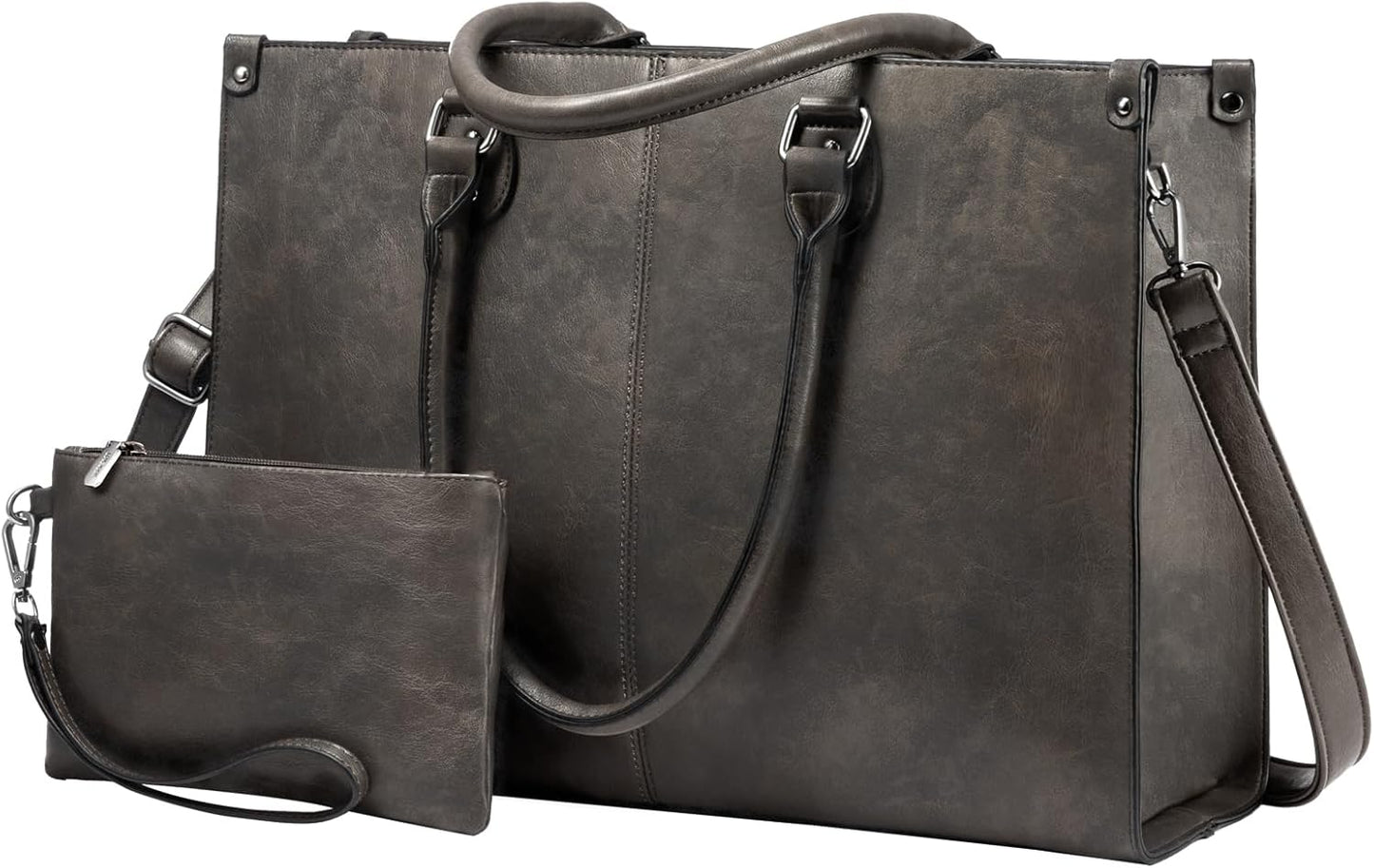 LOVEVOOK Laptop Bag for Women - Vintage Work Tote with Style