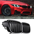 F30 Grill Front Kidney Grille Matte Black Double Slats - Clean OEM Fit