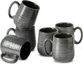 Hasense Ceramic Coffee Mugs Set of 6 - 15 OZ Large Cups